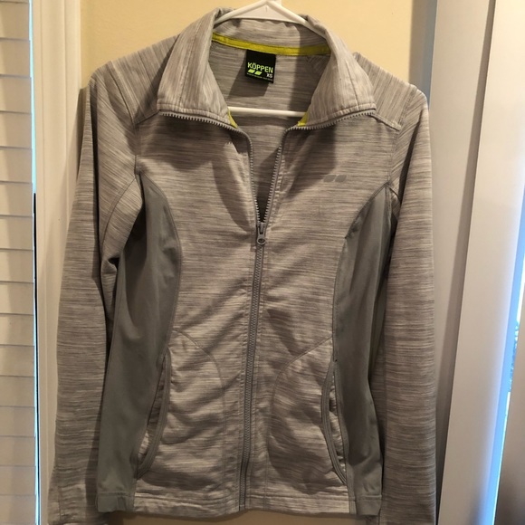 ⚡️KOPPEN Yoga Jacket Zip Up Gray XS Gym Athleisure - Picture 4 of 11